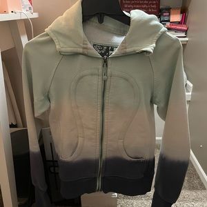 Lululemon scuba hoodie - special “vintage” edition - blue marks on back defect